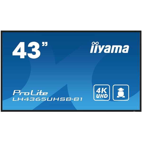 Iiyama Monitor »Signage Display ProLite LH4365UHSB-B1« 108 cm / 42,5 '' schwarz