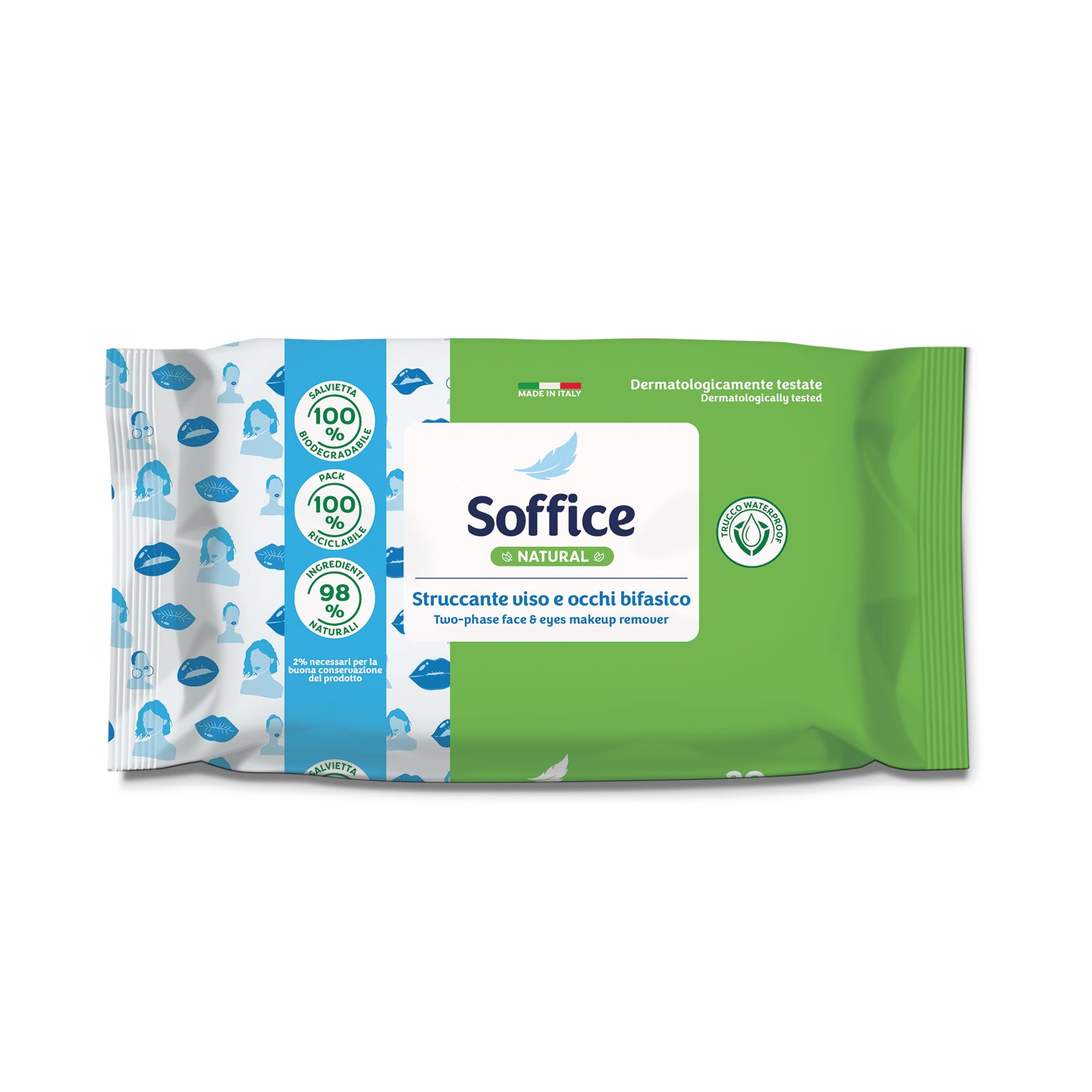 Soffice Natural Salviette Struccanti Viso e Occhi 20 confezioni da kg
