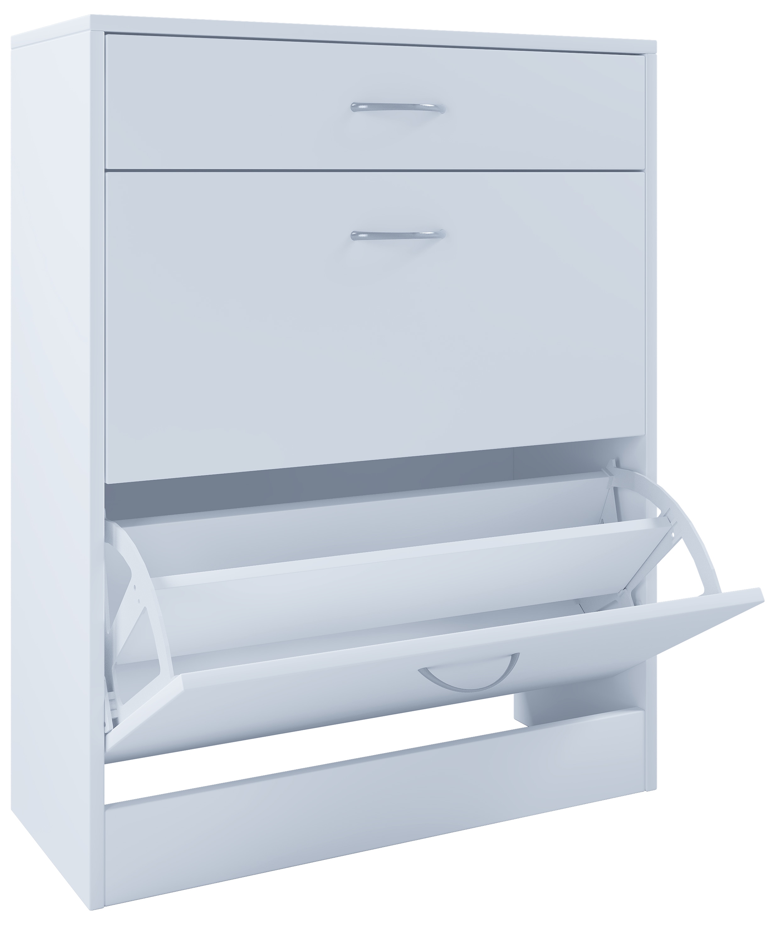 Schuhschrank VCM "Holz Regal Schuhschrank Schuhkipper Klappen Balia", weiß, B:70cm T:29cm, Obermaterial: 100% Holz Wood., Schränke, Schuhschrank Image