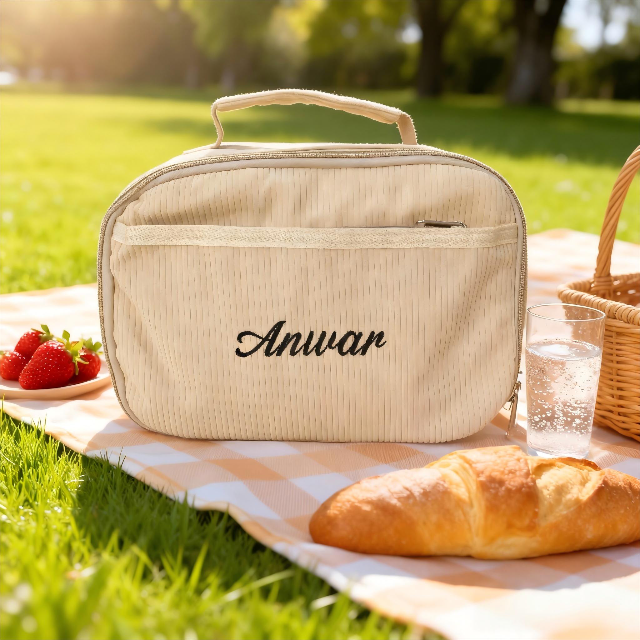 Borsa per il pranzo personalizzata, borsa per il pranzo personalizzata, borsa per il pranzo ricamata, borsa per il pranzo isolata, borsa per il pranzo