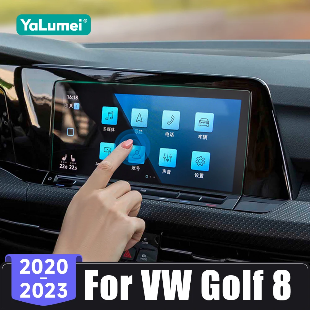 Per Volkswagen VW Golf 8 MK8 GTI R-line 2020 2021 2022 2023 Auto In Vetro Temperato di Navigazione e Strumento Pellicola Della Protezione Dello Schermo
