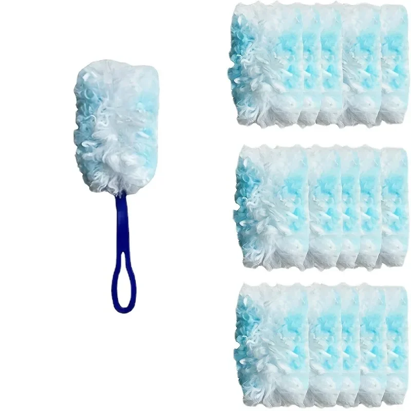 Einweg-Bürstenkopf aus elektrostatischem Staubwedel für Möbel, Auto, sauberer Staubsammler, klappbarer Griff, austauschbarer Bürstenkopf Image