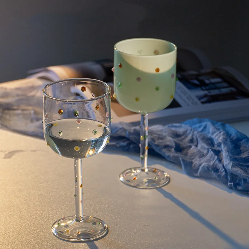 300 ml Mosaik-Bling-Strass-Weinglas, bündig, bunter Kelch, einzigartiges Geburtstagsgeschenk für Frauen Image