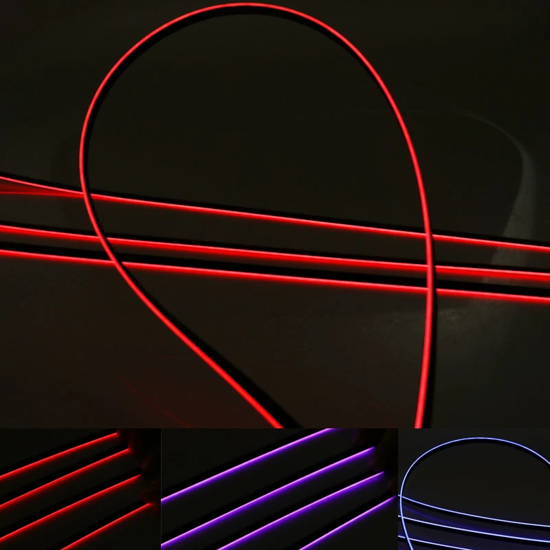 Für 18 In 1 LED Streifen Auto Umgebungs Lichter zubehör RBG 64 Farbe Innen Acryl Streifen Licht Guide Fiber Optic Innen licht