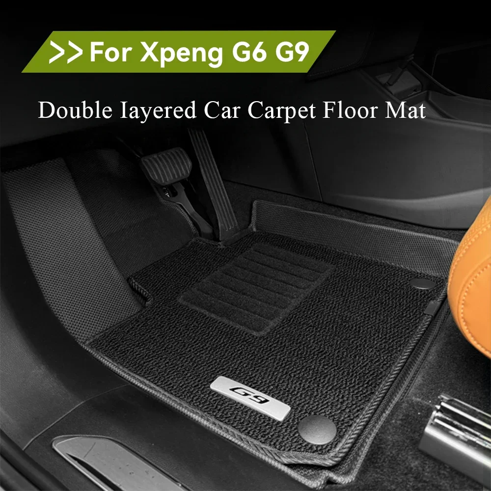 Für Xiaopeng G6 G9 Spezielle Boden Matte Tpe Umweltfreundliche Wasserdichte Kofferraum Matte Doppel-Schicht Auto Teppich Fuß Matte Xpeng Image