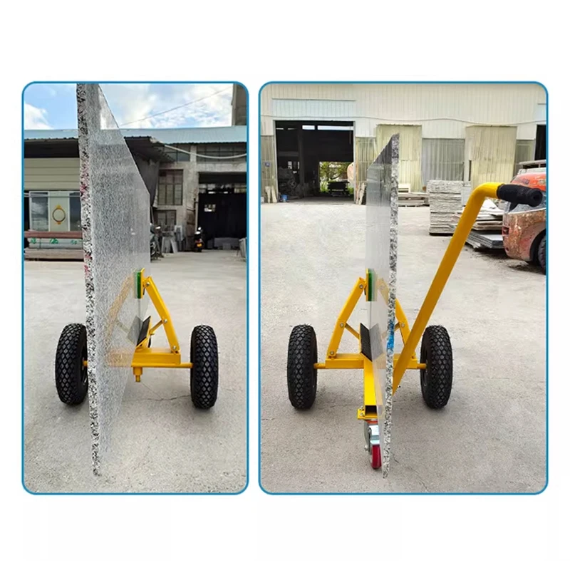 Manuelle Marmor-Handhabungsausrüstung Automatischer Sperrholz-/Glas-Transportwagen Großer Fliesen-Transportwagen Industrieller Schwerlast-Mobilwagen