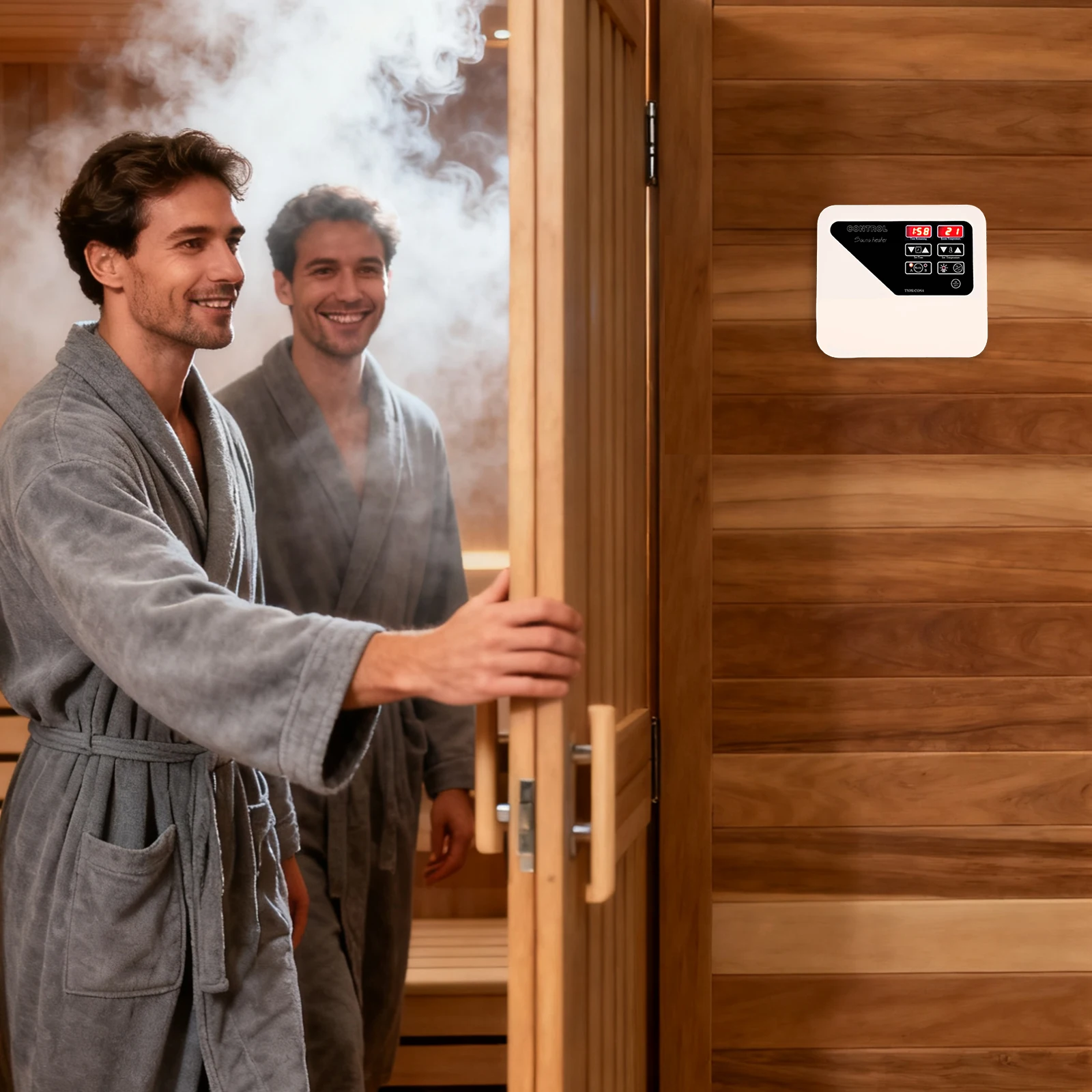 3–9 kW Dampfgenerator für die Sauna zu Hause, externer digitaler Saunacontroller, digitaler Saunackofen-Controller, für Heim-/gewerbliche Saunen