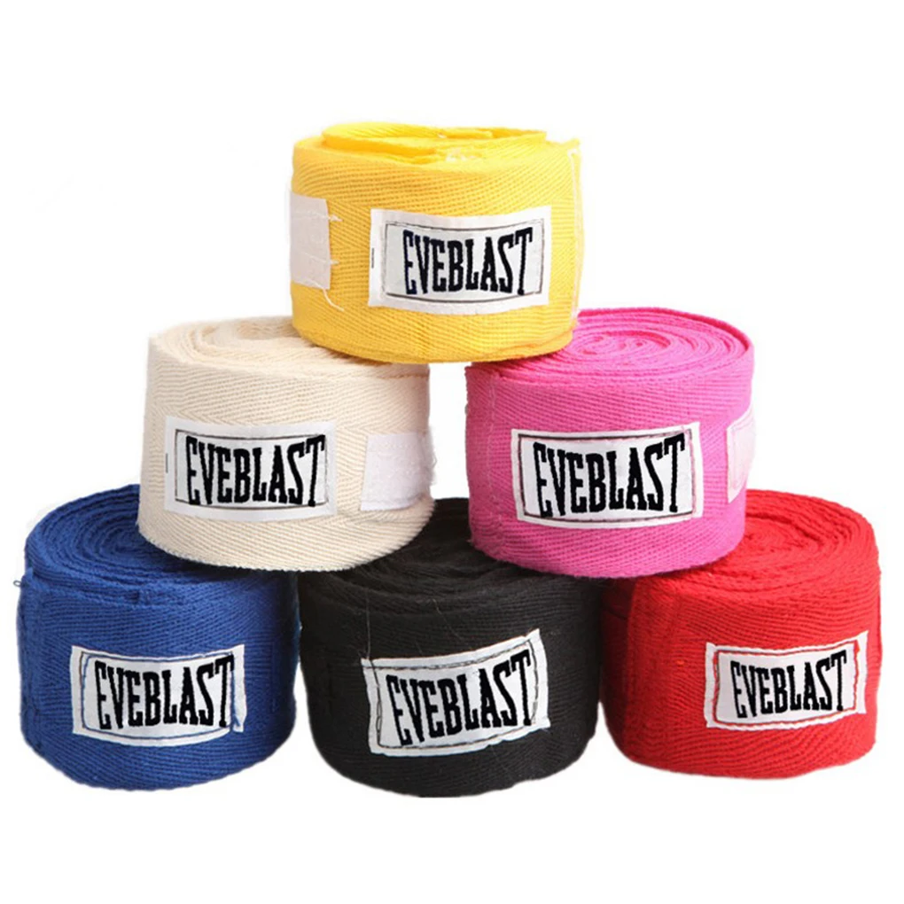 1 Rollen Baumwolle Sport riemen Box verband Sanda Muay Thai Taekwondo Hand handschuhe Wraps Boxen Hand wickel für das Training Bandagen Image