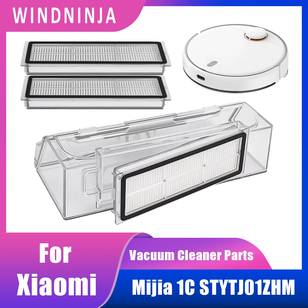 Ersatz Staub Box Hepa-Filter Teil Für Xiaomi MI Roboter Mijia 1C STYTJ01ZHM Vakuum Kehren Roboter Staub Sammlung Box Image