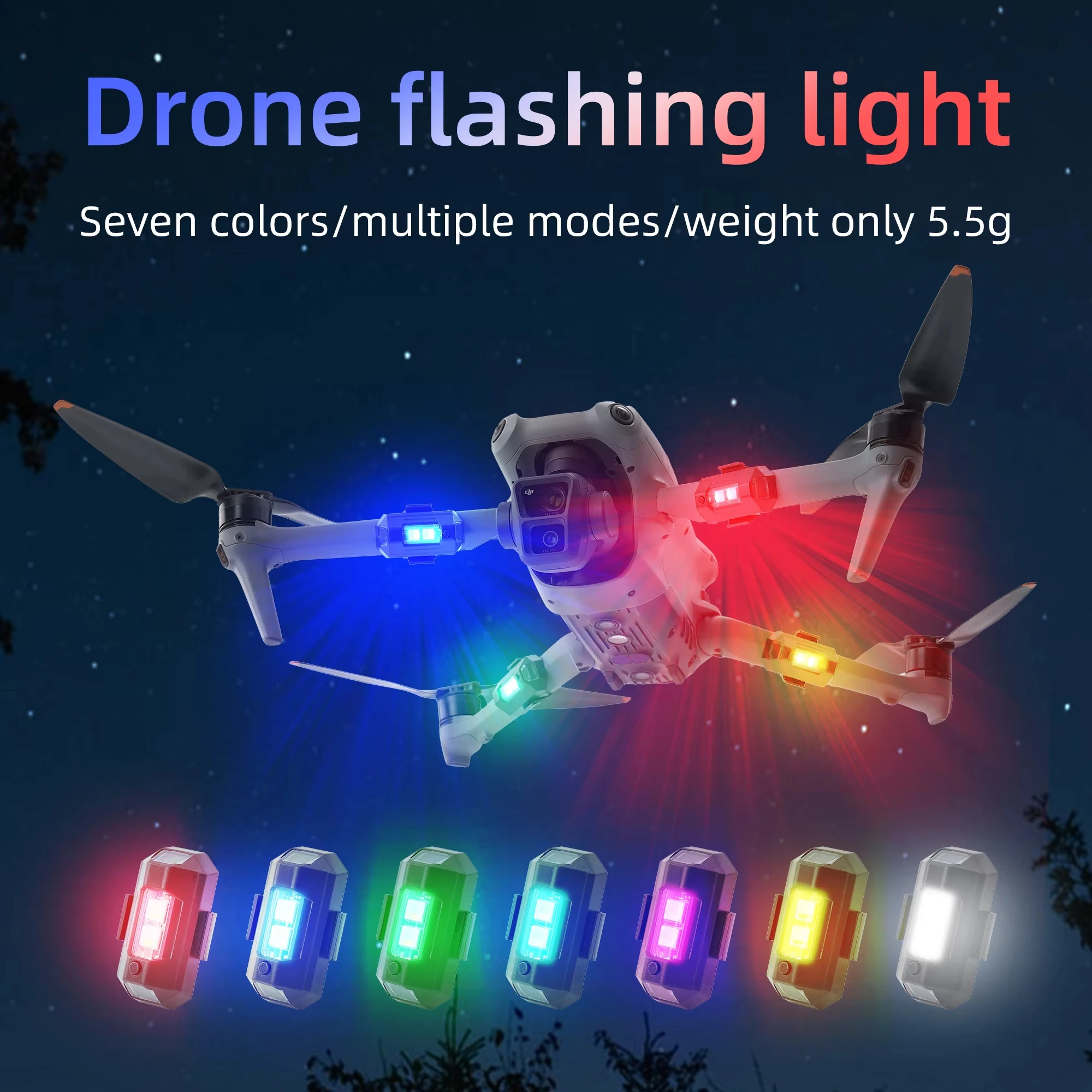 Mini-Drohnen-Blitzlicht für Dji Mini 2 Dji Mini 1 4K 4 Pro Dji Air 3 3S Air 3 Dji Mavic 3 Dji Mavic Pro blinkendes Warnlicht Image