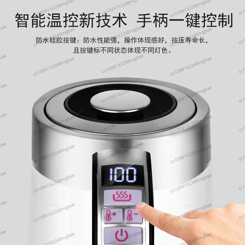 Temperaturgesteuerter Glas-Wasserkocher, Intelligente Automatische Abschaltung mit Warmhaltefunktion, für Tee, Kaffee & Haushalt Image