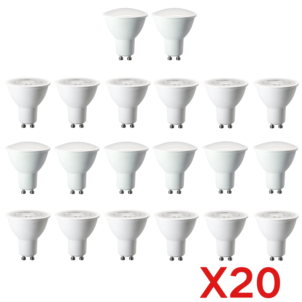 20PCS GU10 High Lumen Foco Glühbirne Lampen AC 220V 120 grad 38 grad Ersetzen 50W 60W Halogenlampe ist Geeignet für Hause Kronleuchter