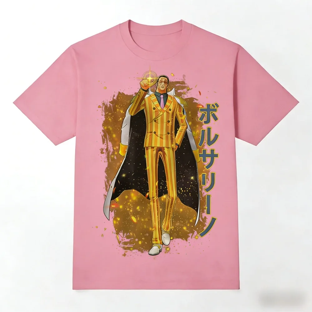 One Piece Light Speed Admiral Kizaru Unisex T-Shirt 2026 Sommer Neues beliebtes Anime-gedrucktes lässiges Eltern-Kind-Kurzarm-Top Image