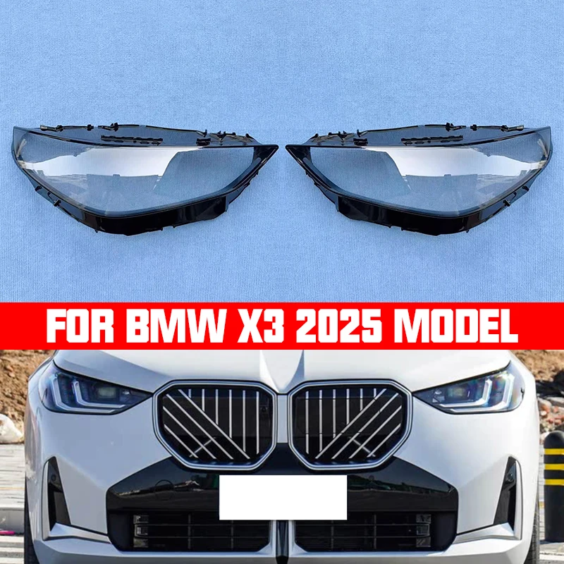 Für BMW X3 G45 2025 2026 Scheinwerfer Glas Objektiv Shell Abdeckung Auto Licht Werkzeuge Scheinwerfer Transparent Lampenschirm