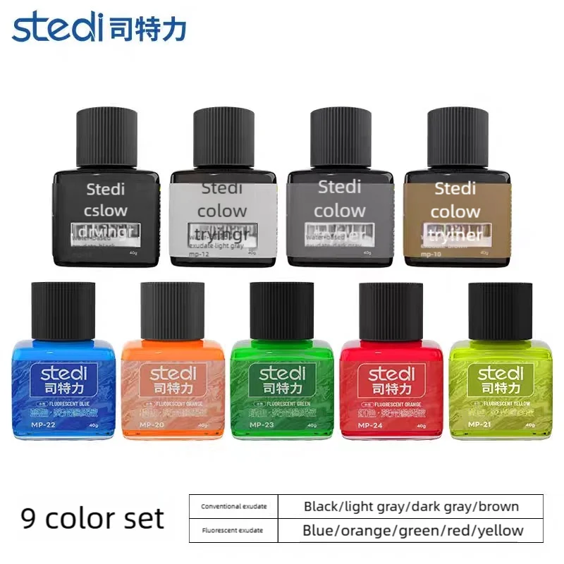 Stedi Panel Line Accent Color 40 g fluoreszierende MP10-MP29-Farbe auf Wasserbasis für Modellbau, fluoreszierende Tinte, Hobby-Versorgung Image