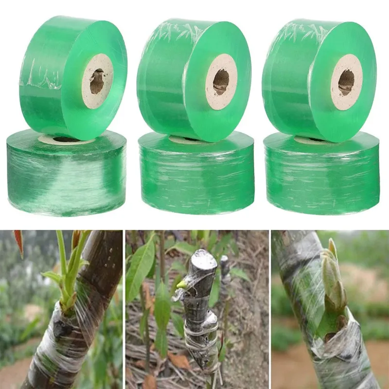 120 m selbstklebende PE-Pfropfbandfolie, dehnbar, für Garten, Baum, Pflanzen, Sämlinge, Rebe, Tomaten, Pfropfzubehör Image
