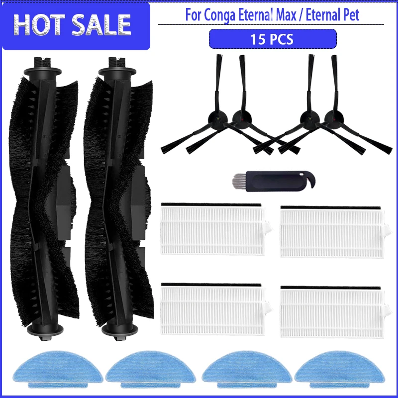 Hauptseite bürste Hepa Filter Mopp für Cecotec Conga ewiges Haustier max x-treme/ultimative/Titan/lebens wichtige Ersatzteile Image