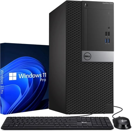 Restored Dell OptiPlex Desktop Tower Computer PC Intel Core i5-6500 16GB Ram 256GB SSD + 1TB HDD Built-in WiFi Windows 11 Pro (Refurbished)