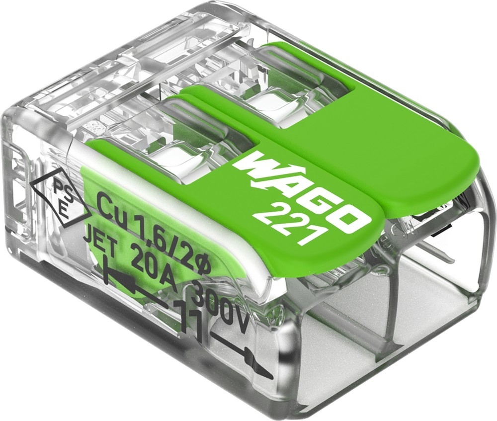 100 Stk. WAGO GmbH & Co. KG Verbindungsklemme 221-422 Image