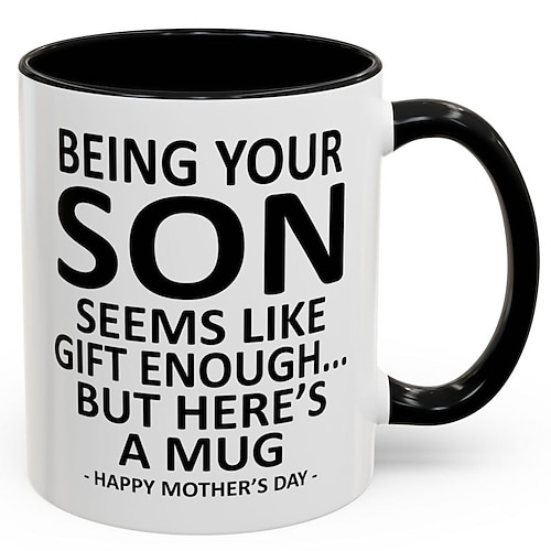 Weiß Keramik Muttertag Becher Image