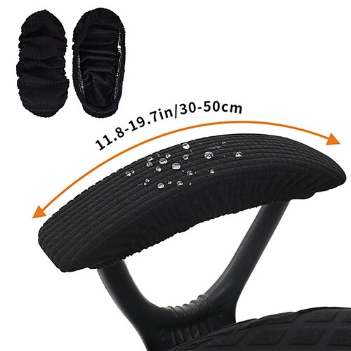 Wasserabweisende Waffel-Armlehnenbezüge für Bürostühle, dehnbares elastisches Armlehnenschutz-Set für Computer-Schreibtischstühle Image