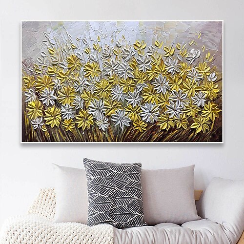 Handgefertigt Ölgemälde Handgemalte Vertikal Abstrakt Floral / Botanisch Modern Ohne Innenrahmen (ohne Rahmen) Image