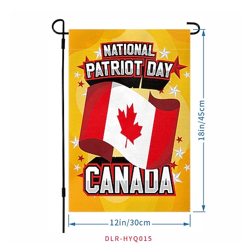 2er Pack Unabhängigkeitstag Gartenflagge Amerikanisches Festival Höflichkeitsdekoration Außen Hot Picking Image