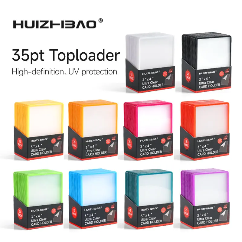 3"x 4"35PT hochwertige Sammelkarten für Top-Laders, harte Kartenhüllen, Kartenschutzhüllen für Pokemon für YuGiOh Magic MTG Image