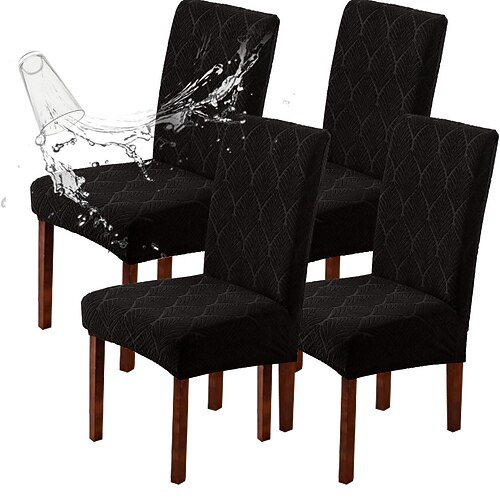 Küchenstuhlbezug Geometrisch Garngefärbt / Jacquard Polyester Überzüge Image