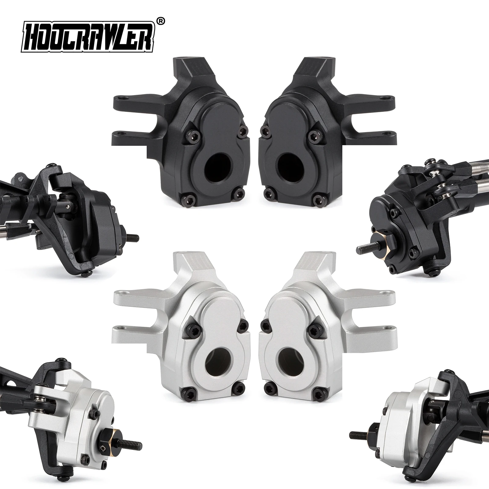 Portal-Achsschenkel und Portalabdeckung für CNC-gefrästes Aluminium 1/10 Vanquish Offse Capra Achse Axial Capra SCX10 III AR45P Image