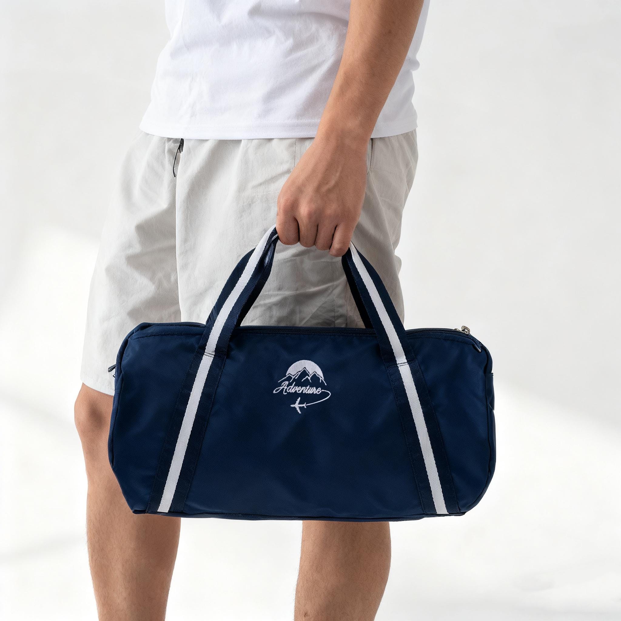 Borsa da viaggio personalizzata per sposo, borsa da uomo migliore ricamata, borsa da viaggio personalizzata con monogramma 2509232