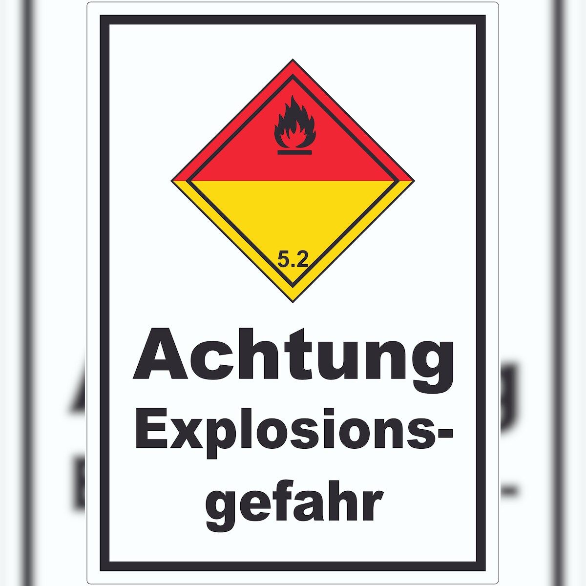 HB-Druck Aufkleber Organische Peroxide explosiv A8 (52x74mm) Image