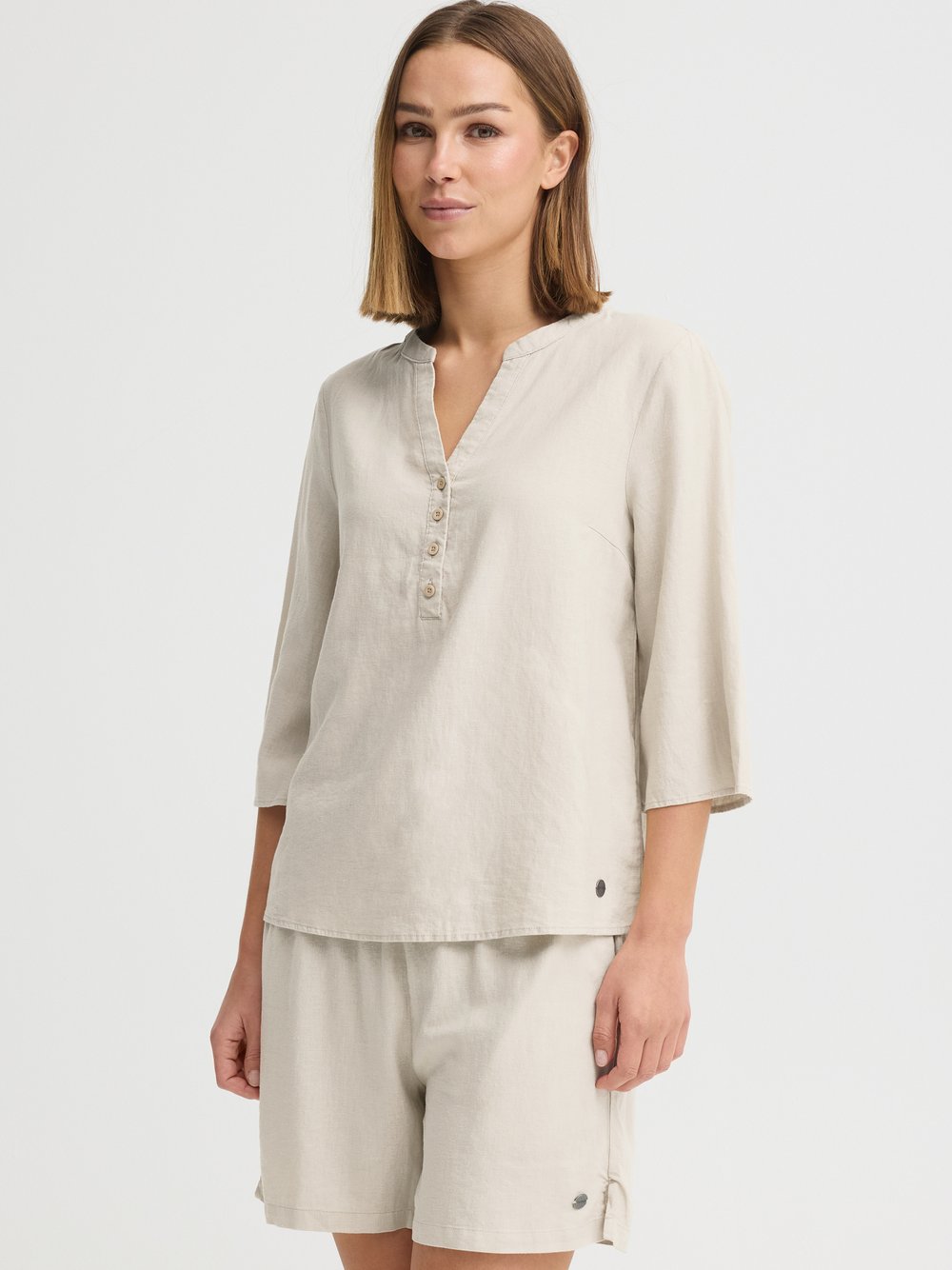 OXMO Shirtbluse Damen beige, 38 Image