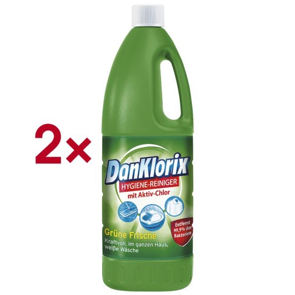 DanKlorix 2x Hygiene-Reiniger »DanKlorix Grüne Frische« grün