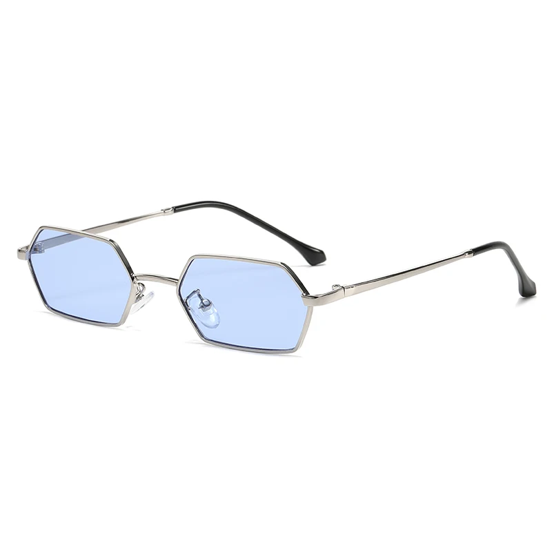 Ciclismo Nuovi occhiali da sole da donna con montatura piccola personalizzati Occhiali da sole poligonali retrò Moda uomo Occhiali da vista per fotografia di strada UV400