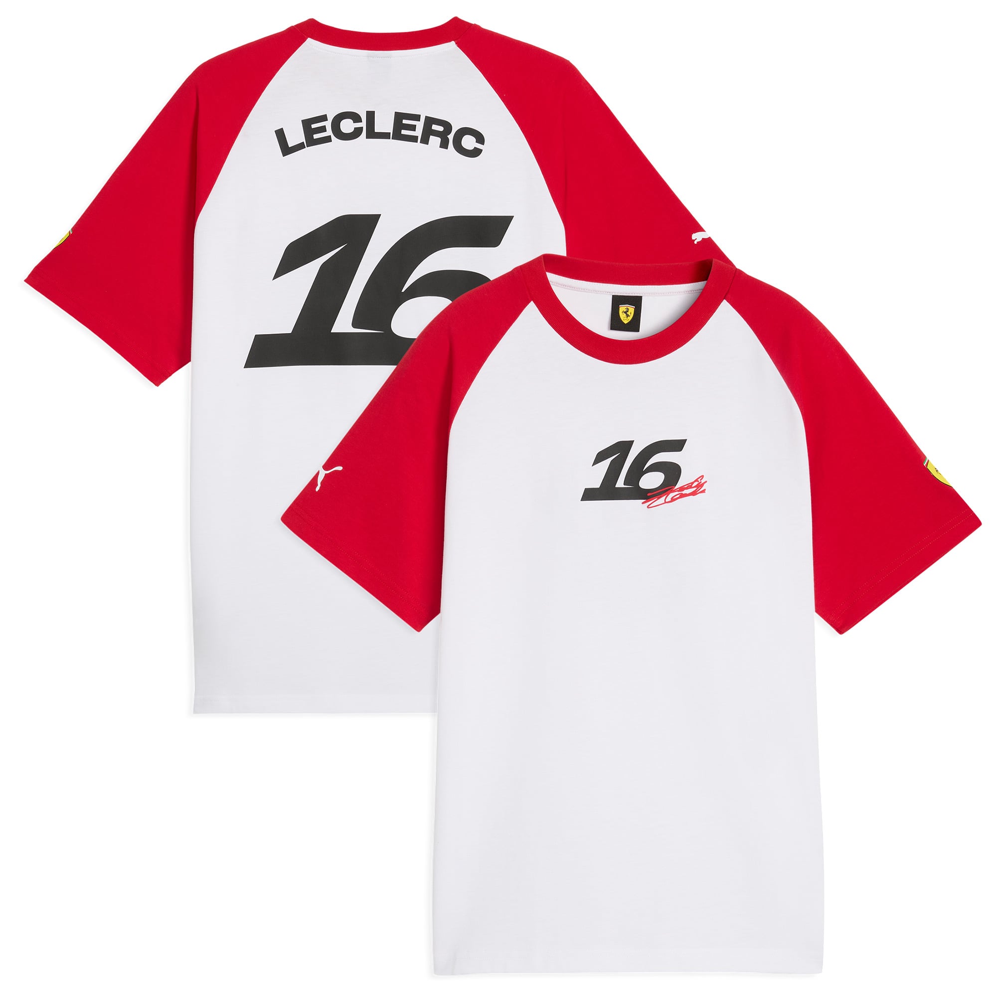T-shirt graphique Scuderia Ferrari par Puma - Blanc - Femme - unisexe Taille: S