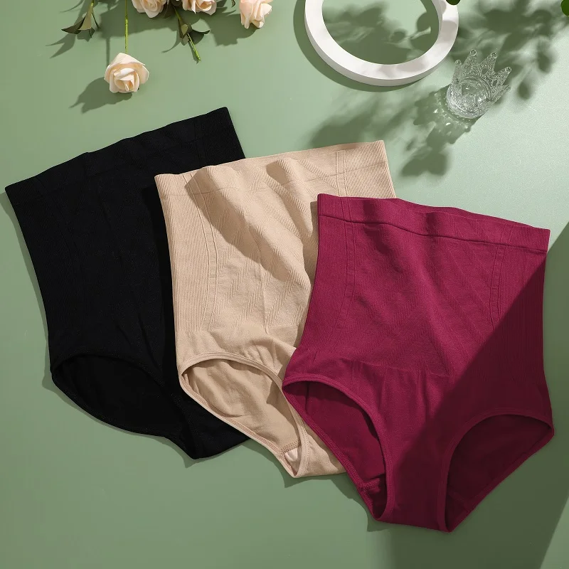 Nahtlose Hohe Aufstieg Gestaltung Höschen Frauen Abnehmen Control Shapewear Einfarbig Butt Heber Unterwäsche Hohe Elastische Dessous Image