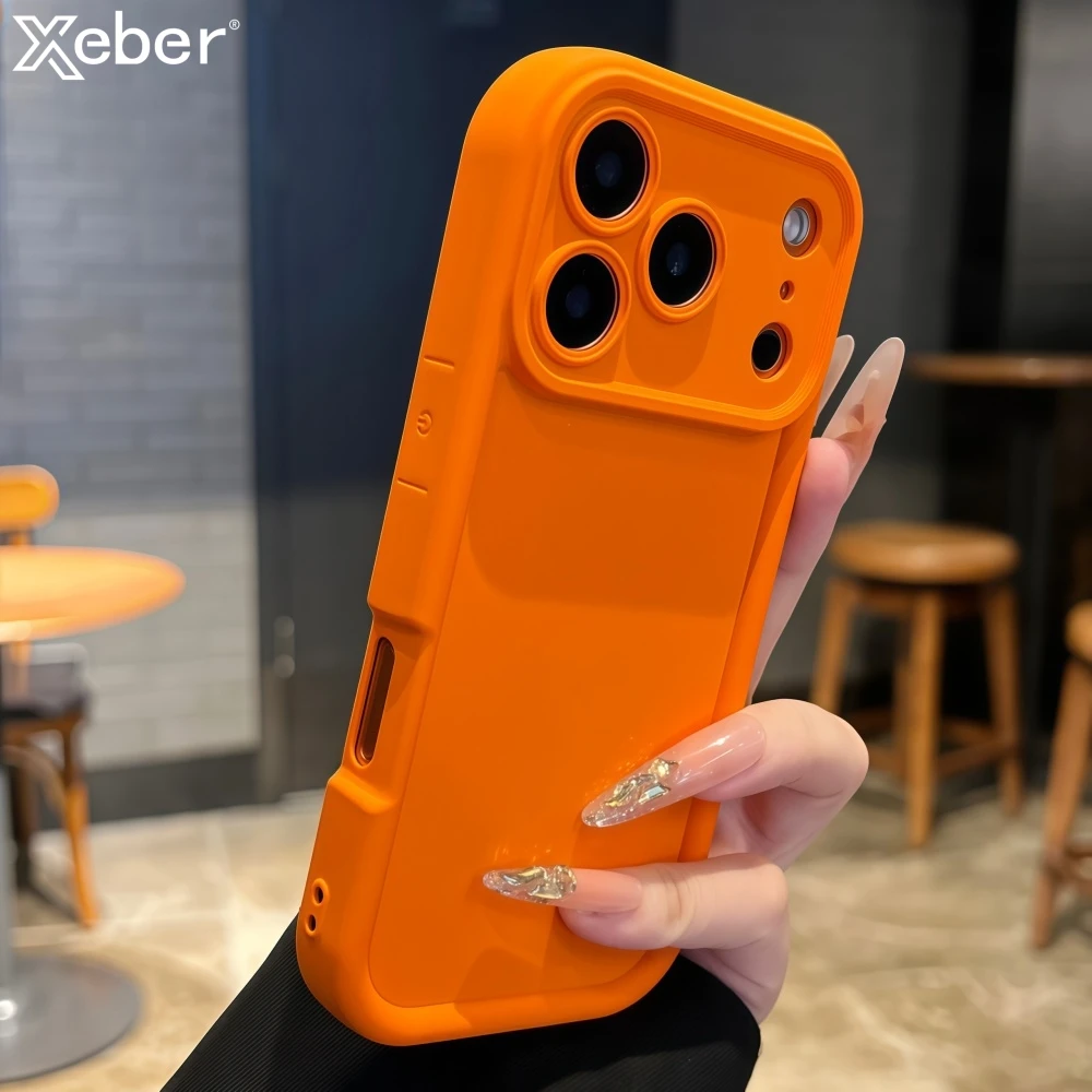 Kameraschutz Candy Liquid Silikon Soft Case für iPhone 11 12 13 14 Plus 15 16 17 Pro Max XR XS X verdickte Stoßstangenabdeckung Image