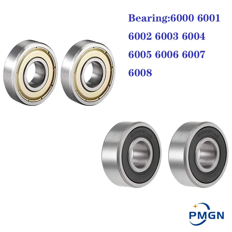 2 Stück/verpacktes Lager 6000 6001 6002 6003 6004 6005 6006 6007 6008 Rs 2rs Zz 2z Hochwertige Rillenkugellager Image