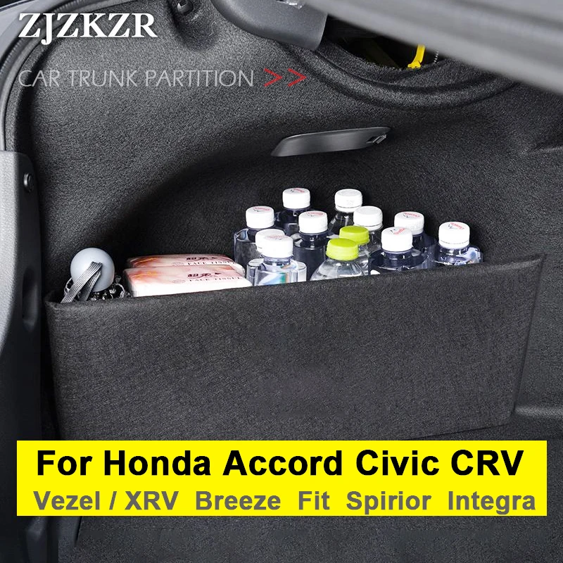 Auto Hinten Stamm Organizer Für Honda Accord Civic Fit XRV CRV Breeze Spirior Partition Separate Bord Seite Lagerung Box Zubehör Image
