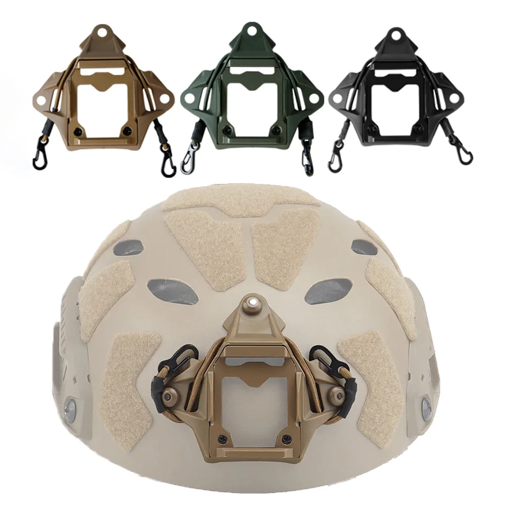 BOOIU Taktischer Helm Vas Shroud NVG Mount Adapter mit Hakenseil Aluminiumlegierung Helmhalterung Zubehör für FAST Helm Image
