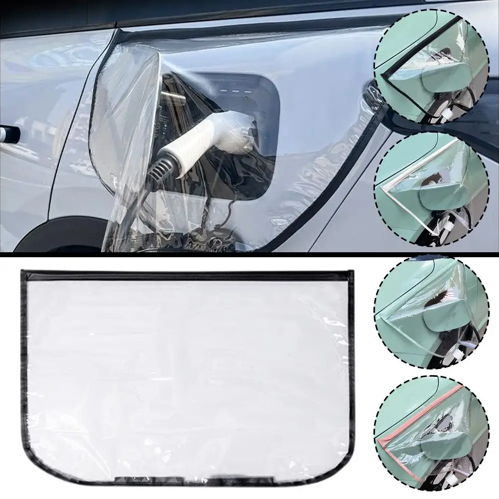 Ladegerät Port Abdeckung Wasserdichte Abdeckung Elektrische Auto Aufladen Alle Wetter Schutz Zubehör Outdoor Q0I7 Image