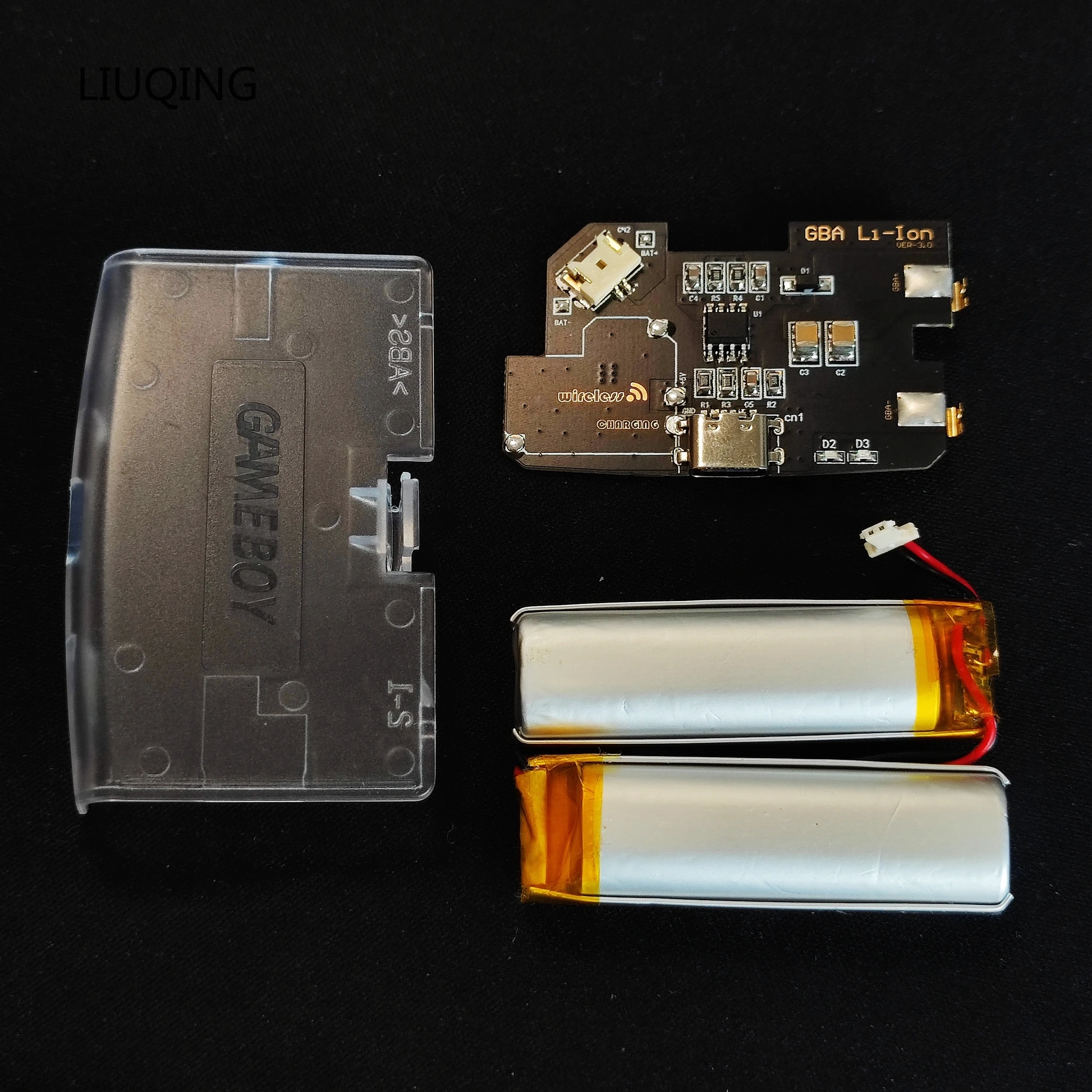 Für Game Boy 1800 mAh Li-Ion USB-C Abnehmbarer wiederaufladbarer Akku zum Laden des Lithium-Batteriemoduls Advance für GBA Image