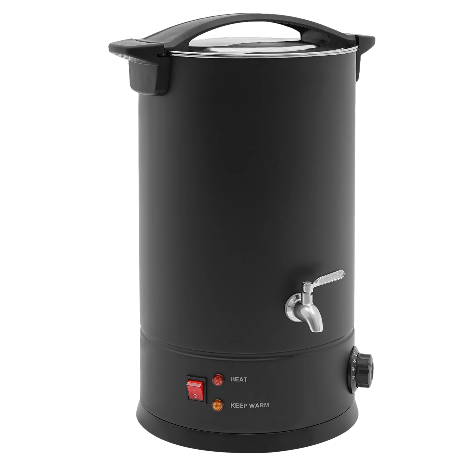 15L schwarzer elektrischer Wachsschmelzofen, EU-Standard, hohe Kapazität, effiziente Heizung für Schönheitssalons, Zuhause, DIY, Seife zur Kerzenherstellung Image