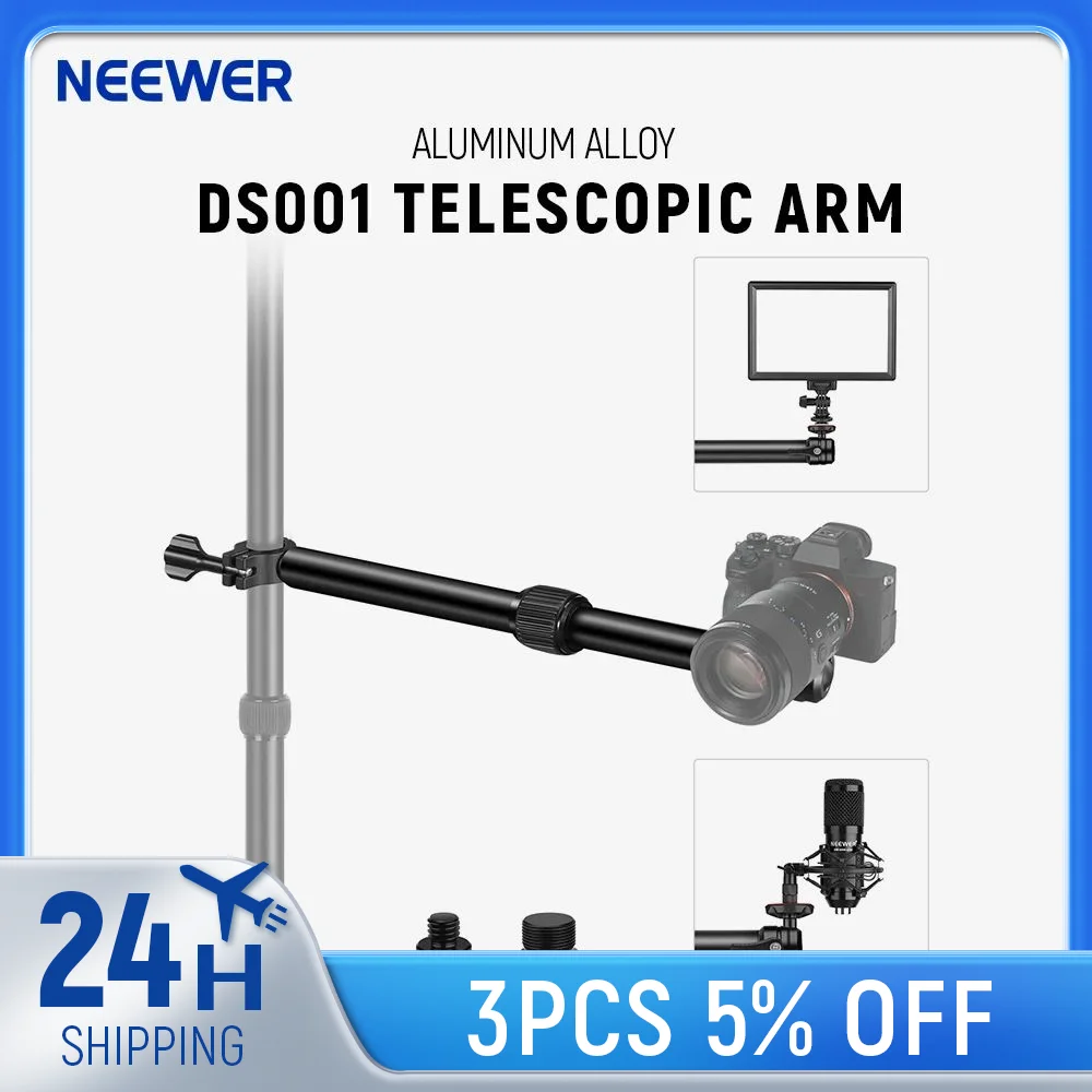 NEEWER DS001 Tisch-Kamerahalterungsarm 11,8–20 Zoll/30–51 cm Teleskop-Verlängerungsarm für Tischständer Image