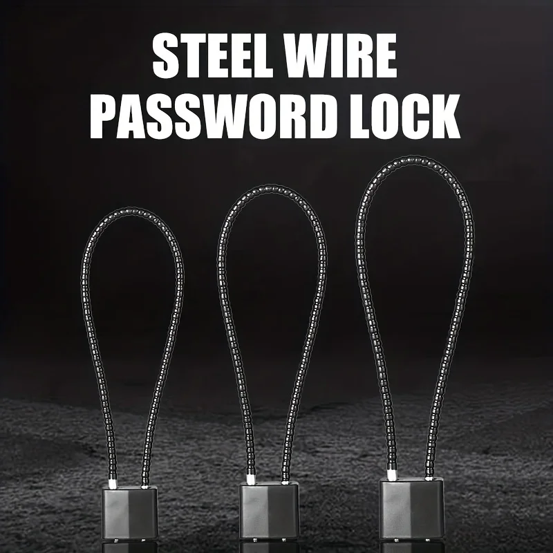 1 Stück Gepäckschlösser, 3-stelliges Zahlenschloss aus Zinklegierung, Passwort-Vorhängeschloss für Reisekoffer, Rucksack, Schließfächer Image