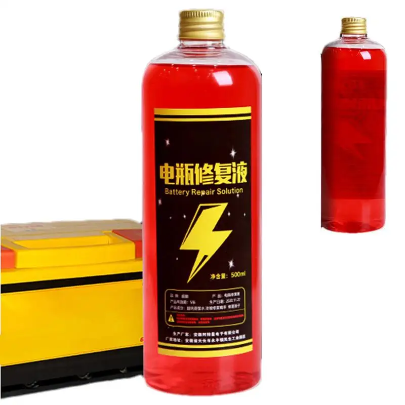500ML Auto Batterie Reparatur Flüssigkeit Lösung Batterie Säure Lösung Für Batterie Erneuerung Säure Batterie Wiederherstellung Flüssigkeit Terminal Cle Image