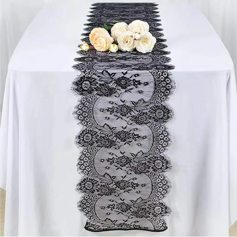 Tischläufer aus Spitze im amerikanischen Stil, Heimdekoration, Couchtisch, Esstischläufer, Festival, Bankett, Hochzeit, Tischläufer Image