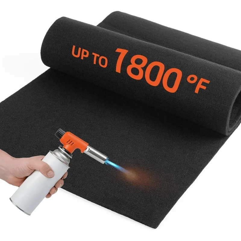 2 mm/5 mm voroxidierte Kohlenstofffilz-Schweißdecke, feuerfester, hitzebeständiger Stoff für den Schutz von Schweißern in industrieller Metallbearbeitung Image