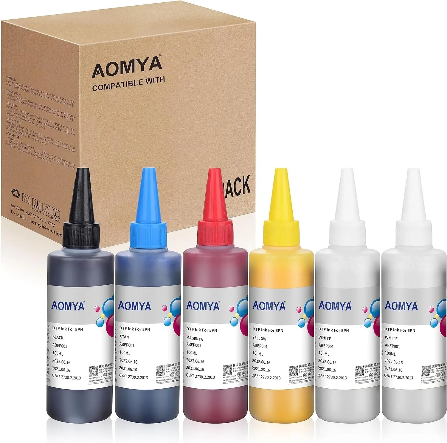 100 ml * 6 DTF Tinte Kit Für T-shirt Transfer Druck Für Epson L805 L1800 XP-15000 XP-600 XP600 TX800 3880 7880 7890 P600 P608 P800 Image